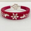 99.5 Pure Silver Flower Moon Bracelet Pola (Single) Size-28