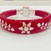 99.5 Pure Silver Sun Flower Bracelet Pola (Single) Size-27