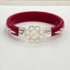 99.5 Pure Silver Small Flower Bracelet Pola (Single) Size-27