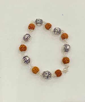 92.5 Pure Silver Rudraksha Bracelet