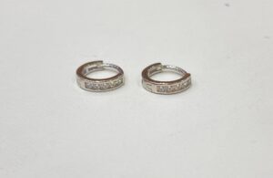 92.5 Pure Silver Multi Stone Ring Earrings