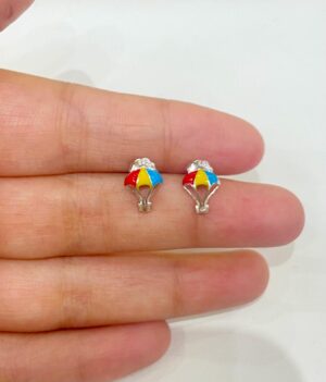 92.5 Pure Silver Parachute Earrings