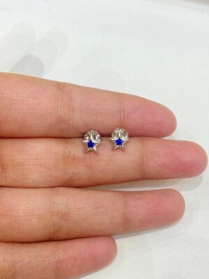 92.5 Pure Silver Star Earrings