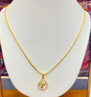 Heart Shape 'P' Pendant (Without Chain)