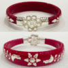 99.5 Pure Silver Flower Moon Bracelet Pola (Single) Size-28