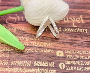 92.5 Silver simple curve finger ring