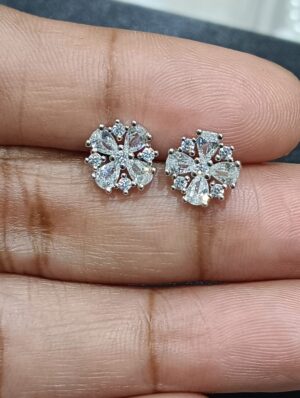92.5 pure Silver Flower Tops