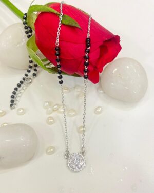 92.5 pure Silver Pendant Mangalsutra