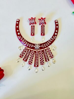 99.5 Pure Silver Viral Exotic Pola Necklace