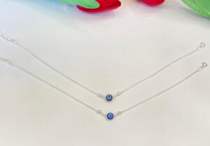 92.5 Hallmark Silver Evil Eye Payal