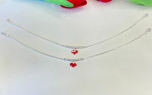 92.5 Hallmark Silver Heart Shape Payal