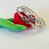 92.5 Pure Silver Multi Colour Flower Leaf Monipuri Bala (Pair) (Size-26)