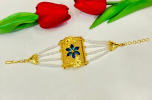 Pearl Minakari Flower Peacock Mantasha