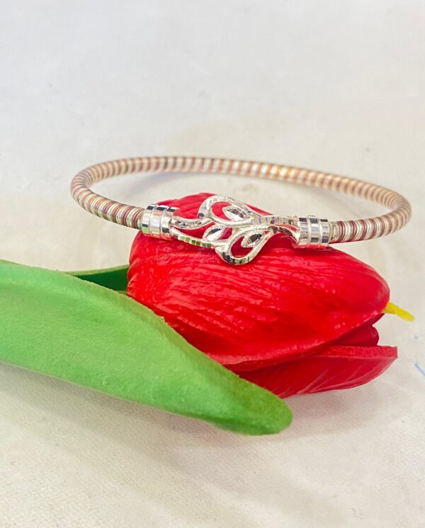 92.5 Pure Silver Floral Leaf 3 Dhatu Noya