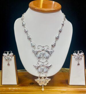 92.5 Pure Silver Butterfly Design Sitahar (CN21)