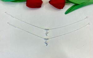 92.5 Hallmark Silver Dolphin Designer Payal