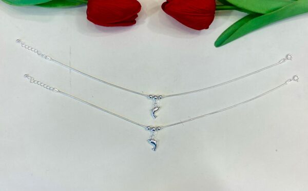 92.5 Hallmark Silver Dolphin Designer Payal