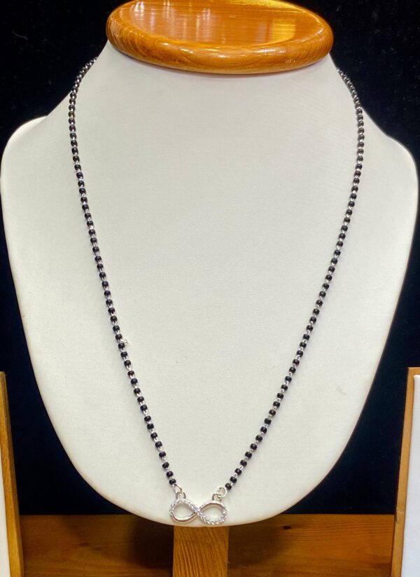 92.5 Pure Silver Infinity Mangalsutra