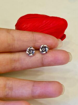 92.5 Pure Silver Floral Shape Earrings