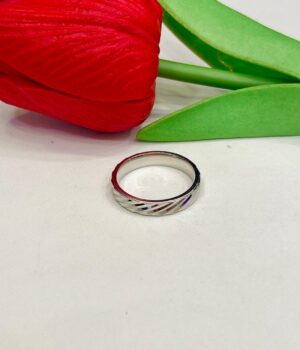 92.5 Silver  Beki Desgin Thumb Ring(Size-17)