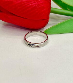 92.5 Silver  Laef Desgin Thumb Ring(Size-12)