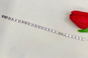 92.5 Pure Silver  Stripe Chain Bracelet