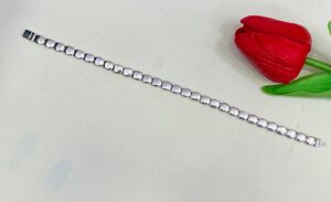 92.5 Pure Silver Round Shape Chain Bracelet