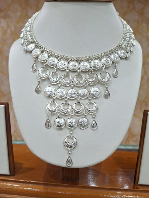 92.5 Pure Silver Stylish Pasha Design Necklace (CN27)