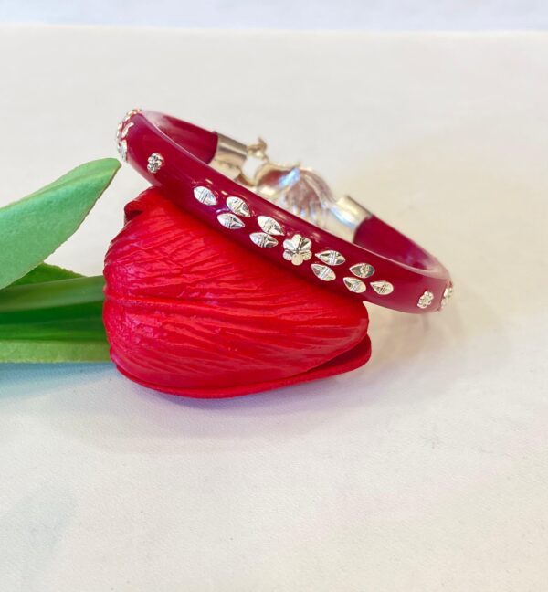 WhatsApp Image 2025-10-28 at 11.00.32 AM 92.5 Pure Silver Peacock Shape Kolka Bracelet Pola (Single)