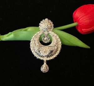 WhatsApp Image 2025-11-11 at 3.01.00 PM 92.5 Pure Silver Kanbali Shape Kolka Design Pendant (CN 11)