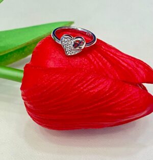 WhatsApp Image 2025-11-13 at 2.15.45 PM (1) 92.5 Silver Heart Shape Baby Finger Ring (Size-2)