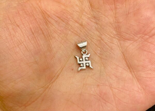 WhatsApp Image 2025-11-19 at 7.01.48 PM 92.5 Pure Silver Swastik Sign Pendant (Without Chain)