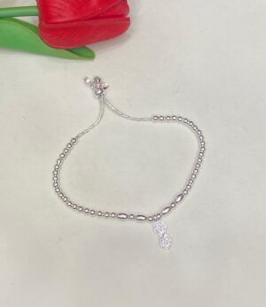 WhatsApp Image 2025-11-20 at 1.23.40 PM 92.5 Pure Silver Ball Infinity Design Chain Bracelet (CN 10/170)