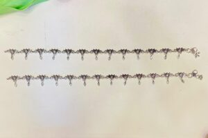 92.5 Pure Silver Lotus Design Payal (CN 32)