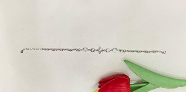 WhatsApp Image 2025-11-22 at 4.49.49 PM 92.5 Pure Silver Heart Shape Flower Design Bracelet (CN 7)