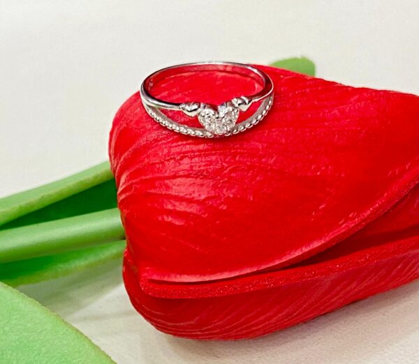 WhatsApp Image 2025-11-22 at 6.06.57 PM 92.5 Silver Beautiful Heart Shape Finger Ring (Size-8)