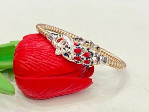 WhatsApp Image 2025-11-24 at 5.15.10 PM 92.5 Pure Silver Stylish Peacock 3 Dhatu Noya (Size-23)