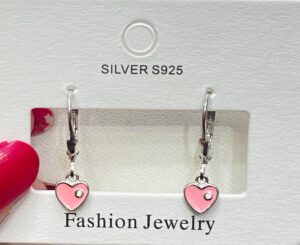 WhatsApp Image 2025-11-24 at 6.44.45 PM 92.5 Pure Silver Hanging Pink Small Heart Shape Earrings