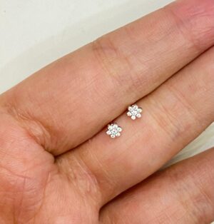 WhatsApp Image 2025-11-24 at 7.11.41 PM 92.5 Pure Silver White Stone Small Flower Ear Tops