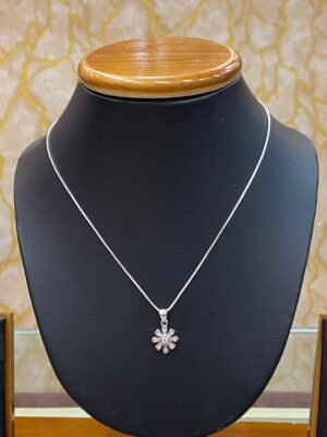 WhatsApp Image 2025-11-25 at 4.02.43 PM 92.5 Pure Silver Floral Design Pendant (Without Chain)