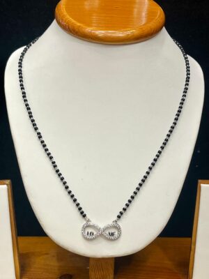 WhatsApp Image 2025-11-27 at 1.37.51 PM 92.5 Pure Silver Love Infinity Shape Mangalsutra