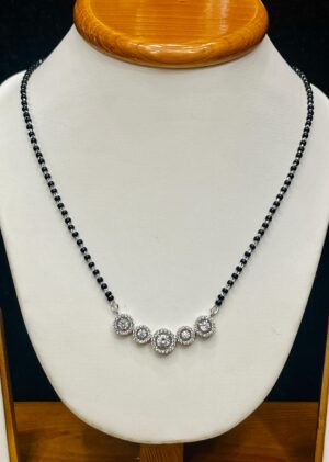 WhatsApp Image 2025-11-27 at 1.39.02 PM 92.5 Pure Silver Five Round Shape Locket Mangalsutra