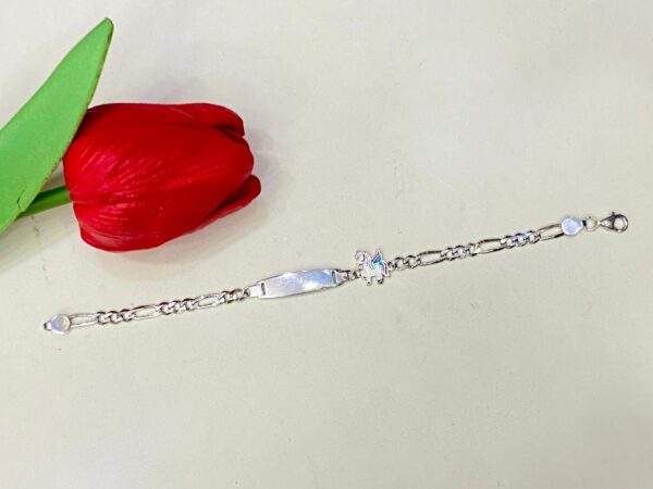 92.5 Pure Silver Unicorn Design Baby Bracelet