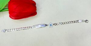 92.5 Pure Silver Flower Design Baby Bracelet