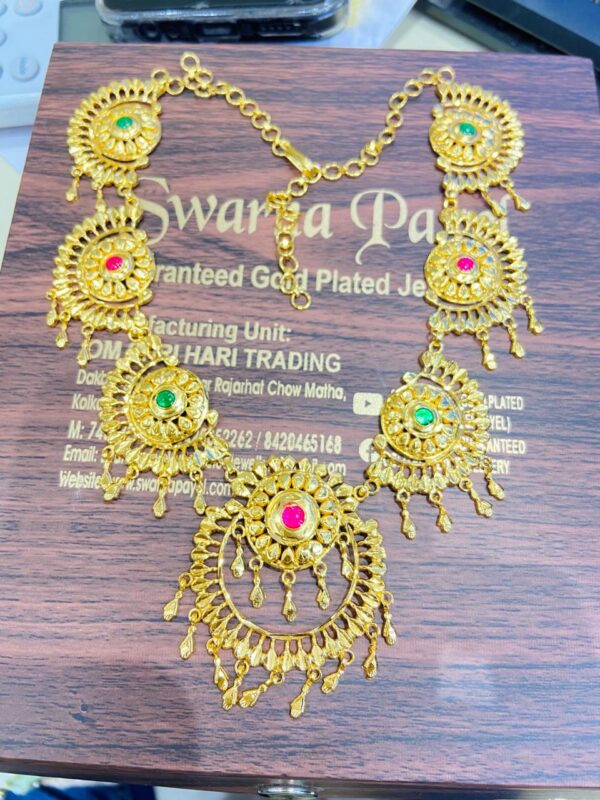 WhatsApp Image 2025-12-07 at 1.51.39 PM 92.5 Pure Silver Kanbali Sabeki Design Necklace With Goldplated