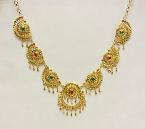 WhatsApp Image 2025-12-08 at 7.59.28 PM 92.5 Pure Silver Kanbali Sabeki Design Necklace With Goldplated