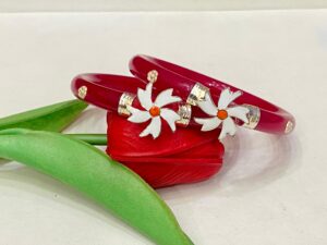 WhatsApp Image 2026-01-04 at 12.21.56 PM 92.5 Pure Silver Shiuli Ful Design Bracelet Pola (Pair)