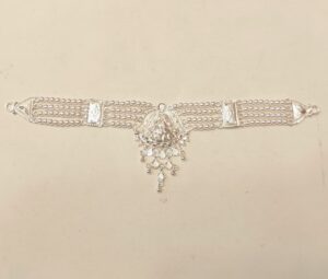 WhatsApp Image 2026-01-22 at 4.37.10 PM 92.5 Pure Silver Kolka Design Pearl Choker (CN 7-53)