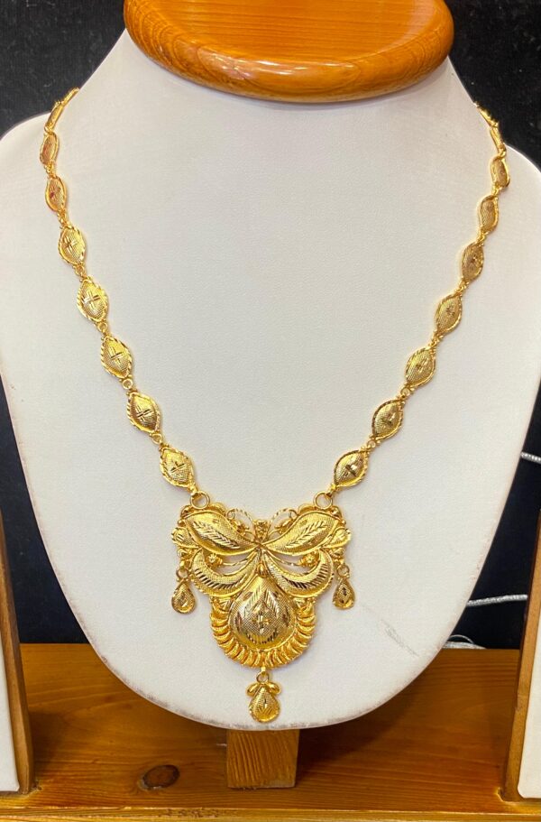 92.5 Pure Silver Beautiful Drop shape Kolka Design Sitahar (CN12-67)