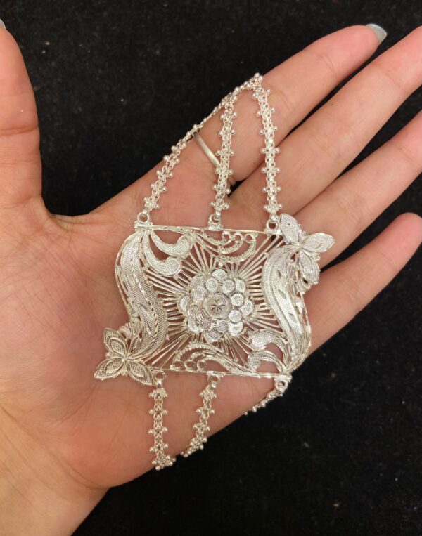 WhatsApp Image 2026-02-13 at 3.13.25 PM 92.5 Pure Silver Kolka Floral Design Mantashsa (CN 20)